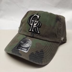 Colorado Rockies Camo Hat Cap Adult Adjustable One Size